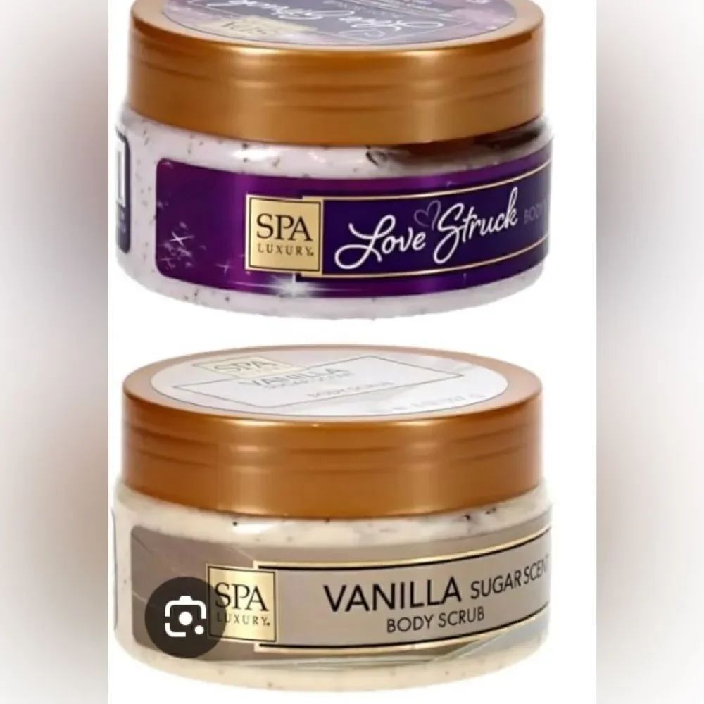 🛍️SPA LUXURY Love ❤️ Struck Body Scrub & Vanilla sugar Scent 8 OZ (227g)